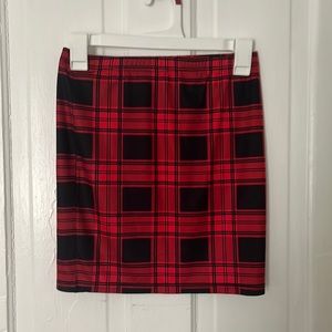Plaid tween skirt very good condition reasonable length!